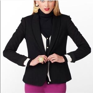 LILLY PULITZER | Leighton Classic Black One Button Blazer Women’s Size X-Small